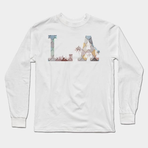 Los Angeles California Long Sleeve T-Shirt by InTrendSick